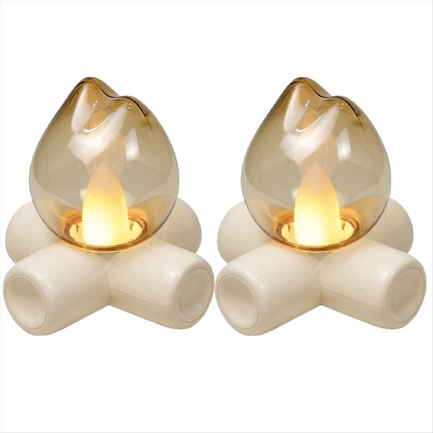 Bombilla LED de Llama de Fuego, Lámpara de Mesita de Noche con Efecto Chimenea, Iluminación Ambiental para Dormitorio, Decoración del Hogar, Luces de Noche para Fiestas.