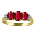 thumbnail image 1 of Diamond & Ruby Ring 14K Yellow Gold or 14K White Gold, 1 of 1