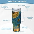 thumbnail image 5 of Uemuo Sunflower Castle Starry Sky Print 40oz Ice Bully With Handle And Straw Stainless Steel Vacuum Insulated Cup And 2 In 1 Straw Lid Insulated Travel Tumbler, 5 of 8