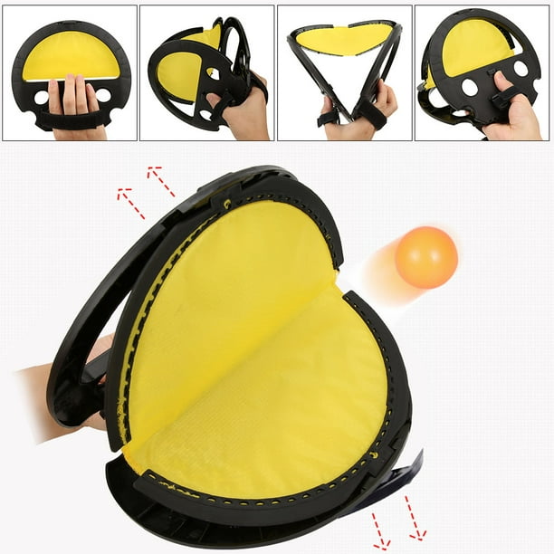 Throw and catch game toss and catch game sport toy children sport toy ball game activity Children Catch and Throw Hand Ball Game Racket Outdoor Sports Toy For Family Kids Black ANGGREK Otros