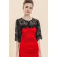 thumbnail image 4 of Zhengup Women’s Detachable Dickey Collar False Collar Half Shirt Blouse Collar Lace Crop Top, 4 of 8