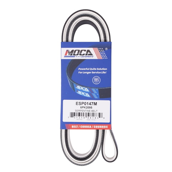 MOCA AUTOPARTS 6PK2095 Fabric Faced Serpentine Belt Fit for 2013-2015 Acura ILX 2.0L & 2013-2015 Honda Civic 1.8L & 2006-2011 Cadillac DTS 4.6L