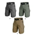 thumbnail image 3 of Shorts pour Hommes Vêtements de Sport Cyclisme Multi-Poches Shorts Vélos de Montagne Randonnée Pantalons Lavables Réutilisables Chasse Pêche Décontracté pour Homme Kaki TTTG, 3 of 6