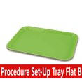 thumbnail image 1 of Dental Procedure Set-Up Trays Flat B (Ritter) 13½" x 9⅝" x ⅞", Autoclavable Tray, Green, 1 of 1