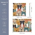 thumbnail image 3 of Haosy Light Switch Cover Plate 3 Gang Electrical Outlet Covers Colorful Cute Dogs Face Decorate Wall Plate 4.56”x4.48”, 3 of 8
