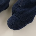thumbnail image 6 of vdgthytj 2PC Newborn Baby Fleece Outfit Footie Jumpsuit Warm Winter Long Sleeve Zipper Hooded Romper Snowsuit, 6 of 9