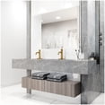 thumbnail image 3 of VIGO Apollo Button Operated Single-Hole Bathroom Faucet Set with Deck Plate in Matte Brushed Gold, 3 of 7