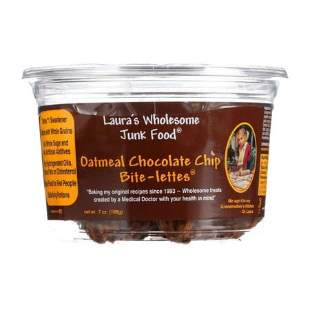 Lauras Wholesome Junk Food Cookies - Oatmeal Chocolate Chip - 7 oz - case of