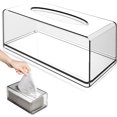 thumbnail image 1 of Caja de pañuelos de acrílico: caja de pañuelos rectangular de 22 × 12 × 9 cm, caja de pañuelos rectangular transparente de acrílico, 1 of 5