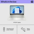 thumbnail image 3 of Restored HP 15 Laptop for Business & Student, 15.6" FHD Display, Intel Core i3-1215U up to 4.40GHz, 8GB RAM, 256GB NVMe SSD, Fingerprint Reader, Windows 11 Home, Silver with Mazepoly Accessori, 3 of 6