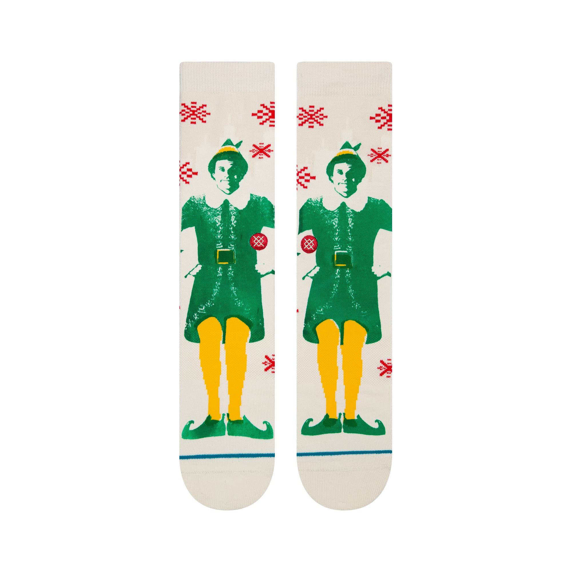 Stance Men's Crew Socks ~ BUDDY THE ELF off white (M)