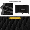 thumbnail image 2 of Riousery Microphone Isolation Shield Portable Tabletop Sound Absorbing Foam Reflection Filter Mic Soundproof Shield Audio Recording Singing Studio 5-Panel Black 11 inches / 28 cm, 2 of 8