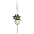 thumbnail image 3 of Limited Offer,Europe Plant Hangers Indoor Hanging Planter Basket with Wood Beads Decorative,PENDANE,Beige, 3 of 9
