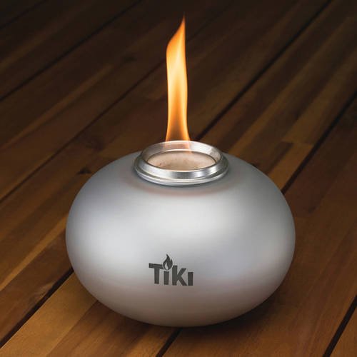 Tiki Pearl Table Torch Silver