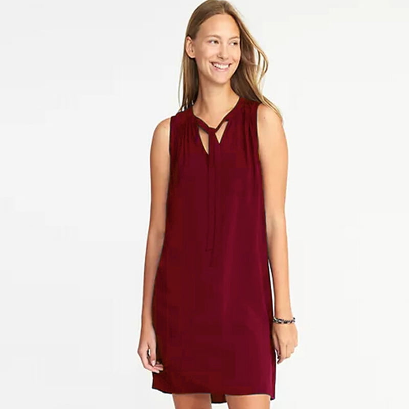 burgundy sundress