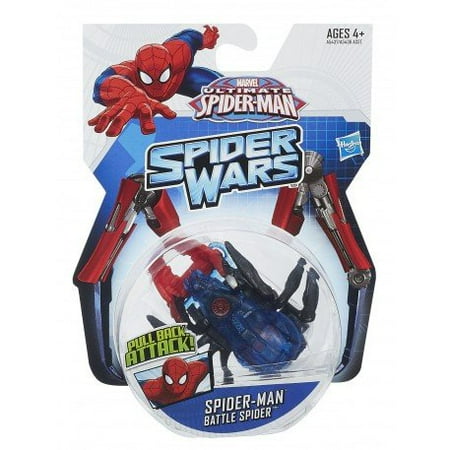 Attack Spider - Marvel Ultimate Spider-Man Battle Spider, Pull Back Attack! By Hasbro