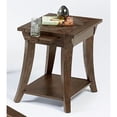 thumbnail image 1 of Progressive Furniture Appeal l Wood Chairside Table in Dark Poplar Brown, 1 of 2