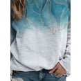 thumbnail image 4 of FASHIONWT Women Trendy Activewear Tops Long Sleeve Round Neck Print Sweatshirt, 4 of 4