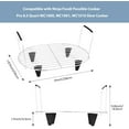 thumbnail image 4 of Roast and Steamer Rack Compatible with Ninja Foodi Possible Cooker Pro 8.5 Quart MC1000, MC1001, MC1010 Slow Cooker Crock, Stainless Steel Crock Pot Accessories with Silicone Protected Feet Handles, 4 of 7