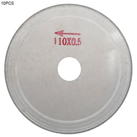 

10pcs Ultra-thin Saw Cutting Blade Disc Cutter For Glass (110x20x0.5mm)