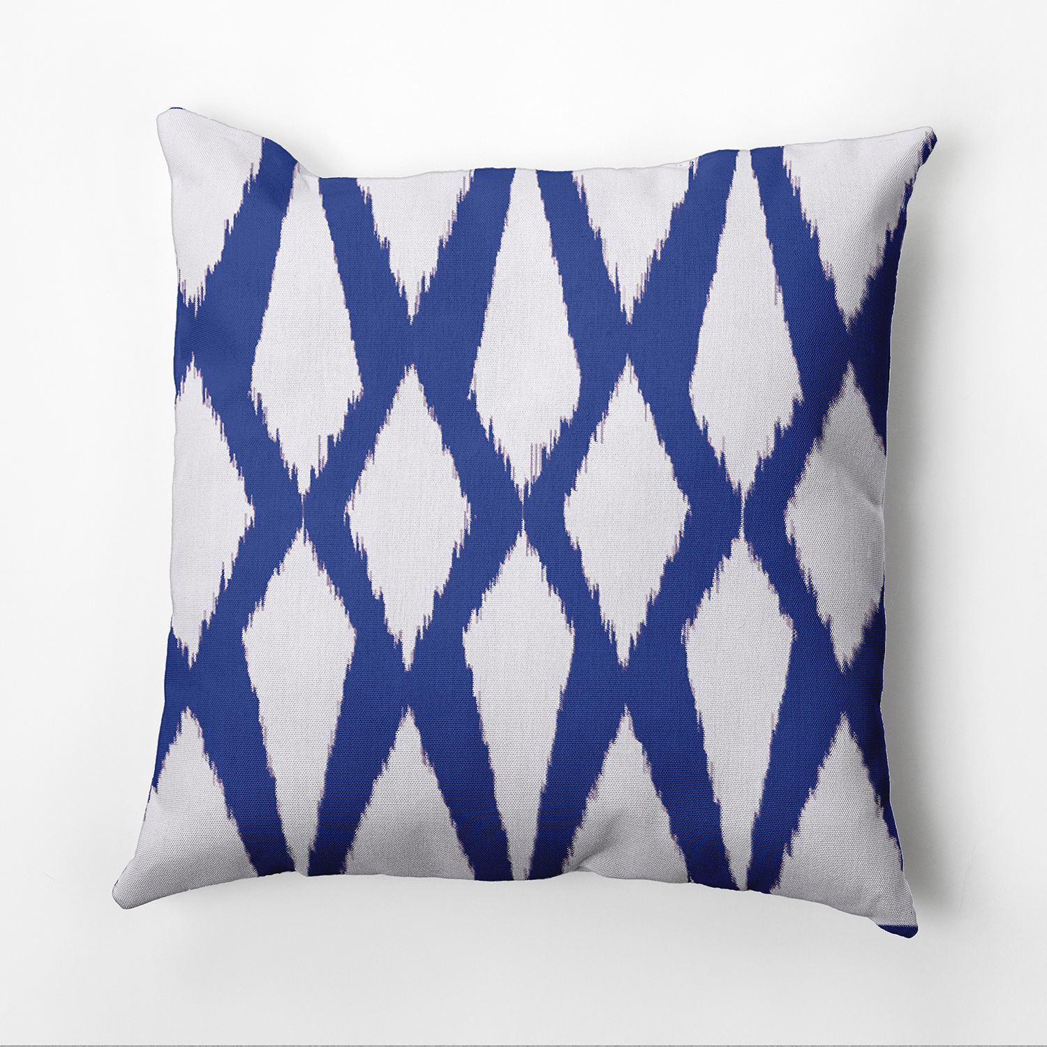 Simply Daisy 16" x 16" Soft Diamond Polyester Indoor/Outdoor Pillow, Royal (1 count)