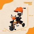 thumbnail image 4 of Triciclo Star Wheels Naranja Trendy Kids, 4 of 6