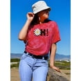 thumbnail image 2 of Oh Yellow Daisy Tie Dye Crystal Women -Image by Shutterstock, Female Small, 2 of 4