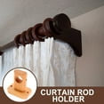 thumbnail image 6 of Wood Curtain Rod Bracket Rods Hangers for Bathroom Socket Wooden Holders Wall Brackets, 6 of 6