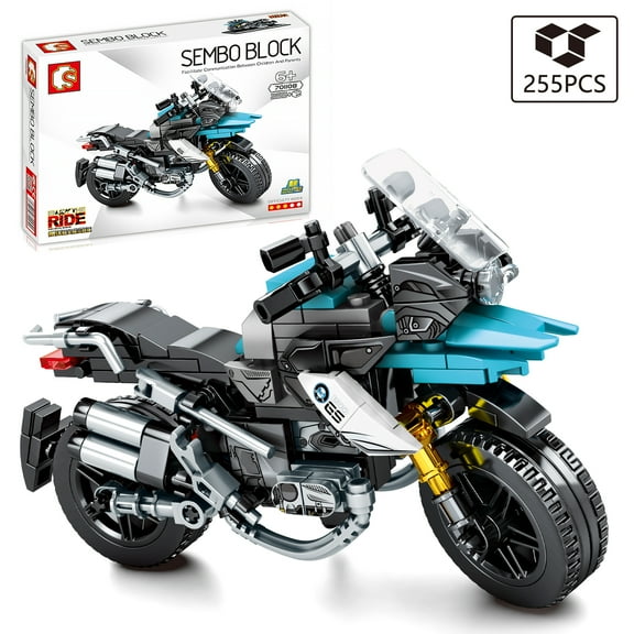 SEMBO Technique Series Motorcycle Model  Building Block Set 701108 GS-1200 Moto（255 PCS）For 6  Kids