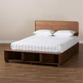 thumbnail image 4 of Baxton Studio Brown Finished Wood 4-Drawer King Size Platform Storage Bed, 4 of 12