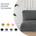 thumbnail image 4 of GOODONE Folding Beanbag Sofa Bed,Corduroy Memory Foam Convertible Floor Mattress,with Removable and Washable Cover,Suitable for Adults,Ideal for Living Room and Bedroom,DGrey,Single, 4 of 14