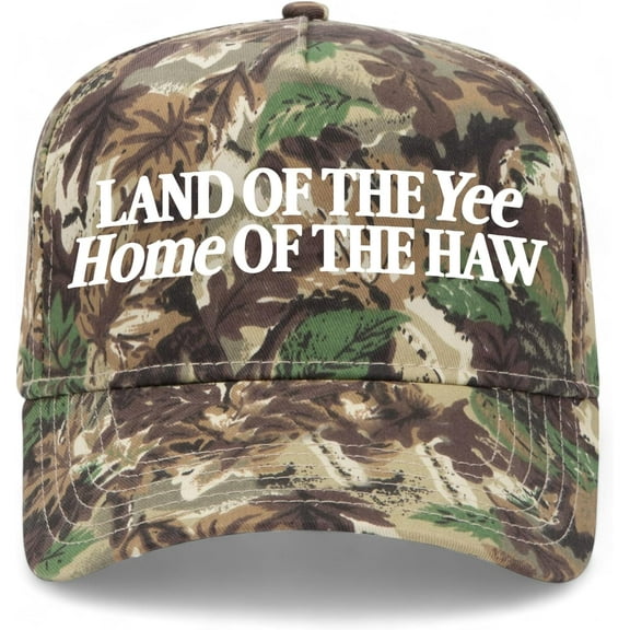 Lan_d of The Yee Home of The Haw Vintage Trucker Hat Premium Snapback Baseball Hat for Men & Women