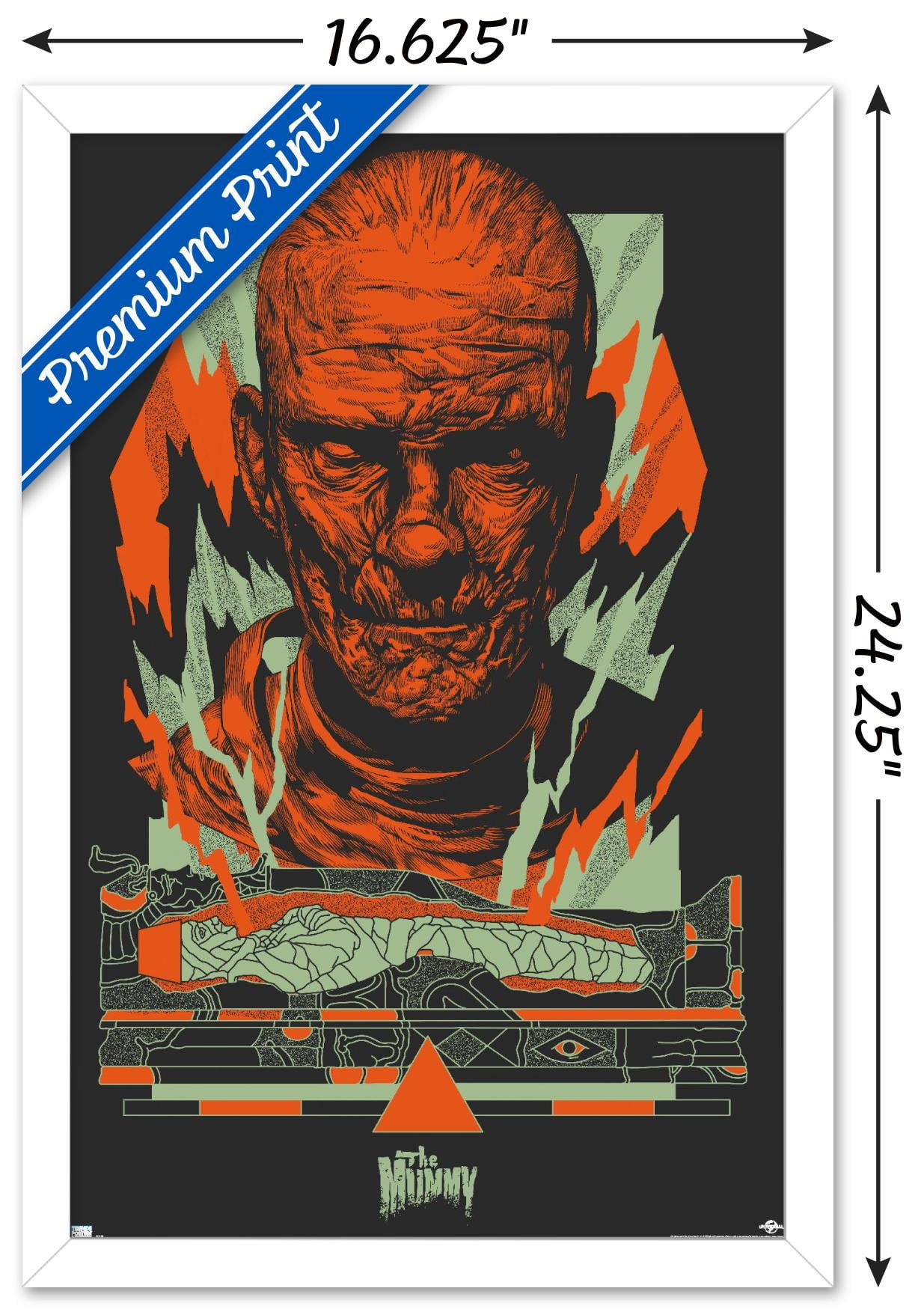 The Mummy - Illustration Wall Poster, 14.725" x 22.375" Framed