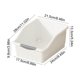 thumbnail image 3 of Caja de almacenamiento multifuncional con ruedas y poleas | Cesta de plástico de gran capacidad para baño, cocina y hogar | 28 x 21,5 x 13,3 cm | 1 unidad, 3 of 6