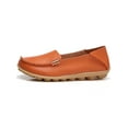 thumbnail image 4 of Fangasis Womens Casual Shoes Fashion Loafers Slip On Flats Driving Lightweight Nurse Shoe Orange 7.5, 4 of 5
