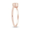thumbnail image 4 of AFFY Round Shape White Cubic Zirconia Fashion Solitaire Engagement Ring In 10k Solid Rose Gold Ring Size-9.5, 4 of 6