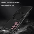 thumbnail image 2 of Magnetic Phone Case for Samsung Galaxy S22 Ultra (Not S22) Compatible with Magsafe, Military-Grade Shockproof Case with Built-in Magnet Circle for Samsung Galaxy S22 Ultra, MS Black, 2 of 18
