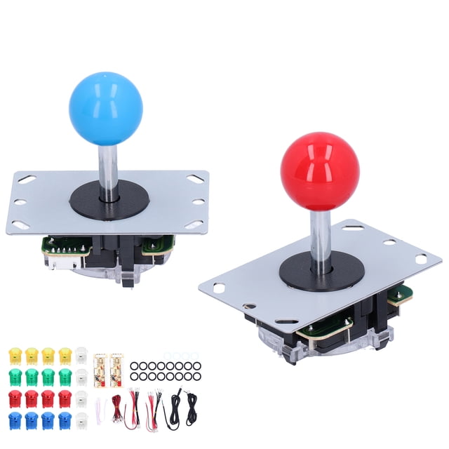 Piezas de bricolaje para juegos de arcade, botones de arcade para 2 jugadores, accesorios para joysticks, mejore su experiencia