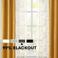 thumbnail image 5 of Mainstays Metallic Blackout Curtains and Sheers Set, 4 Panels, Brown Butter, 27.5" W x 84” L, 5 of 6