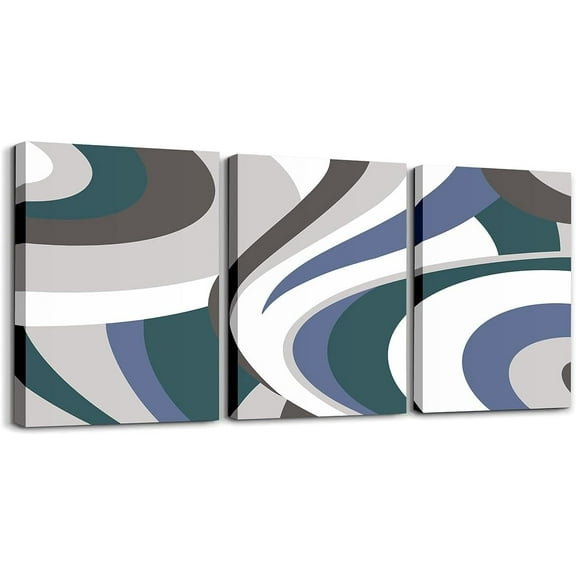 Teens Adult Geometry Swirl Canvas Wall Art for Living Room Bedroom Abstract Art Striped Wall Painting Women Men Vintage Brown Red Picture Wall Decor Rustic Wall Art for Home Decor Unframed