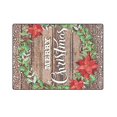 thumbnail image 3 of CADecor Christmas Wreath Of Red Poinsettia And Leaves Throw Blanket Bed Sofa Blanket 58x80 inches, 3 of 3