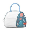 thumbnail image 2 of Insulated Lunch Bag Women, Reusable Cute Octopus Sea Creatures Tote Lunch Box, Leakproof Cooler Lunch Bags for Work Office Travel Picnic, 2 of 4