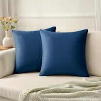 REGALWOVEN Pack of 2 Velvet Decorative Throw Pillow Covers Modern Cushion Covers with Zipper Royal Blue 18" x 18"