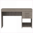 thumbnail image 4 of Desks, Modern 2-Drawer 1-Shelf Computer Desk Light Gray | Particle Board, 4 of 7