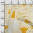 thumbnail image 2 of oneOone Viscose Chiffon Light Peach Fabric Halloween Craft Projects Decor Fabric Printed By The Yard 42 Inch Wide, 2 of 4