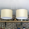 thumbnail image 2 of Kloss Two Drum Shade Pendant Light Fixture, 31.5" Wide, 2 of 6
