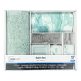 Mainstays 17Piece Bathroom Set, Eucalyptus