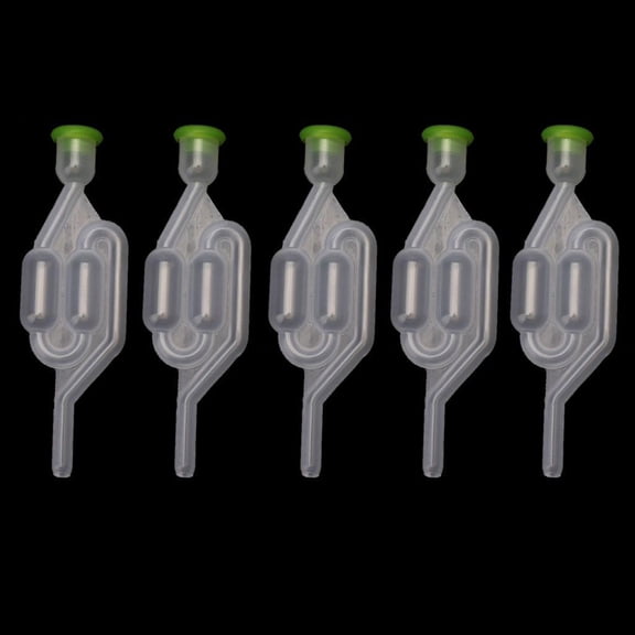Necvior 5 Pcs Fermenting Airlocks For Wine Making Beer Brewing Glass Carboy Fermenter