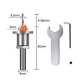 thumbnail image 2 of Counter Sink Drill Bit With Adjustment Wrench Woodworking Router Bit Milling Cutter Screw Extractor 2.8mm-8mm, 2 of 4