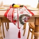 thumbnail image 4 of Moyic Mantel de Navidad, camino de , vestido, decoraciones de fiesta de escritorio, cena familiar, fondo de fiesta de boda, año Kits de decoración para fiestas Guirnalda, 4 of 6